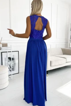 Robe soirée femme longue dos dentelle