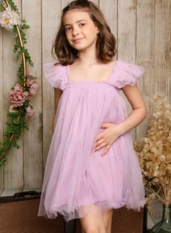 Robe tutu tulle Shirel avec petites manches