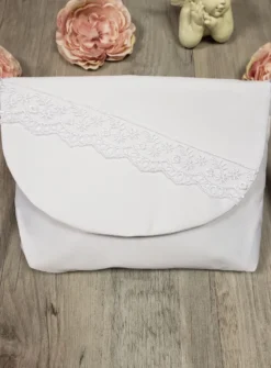 Sac cérémonie fille dentelle fine Blanc