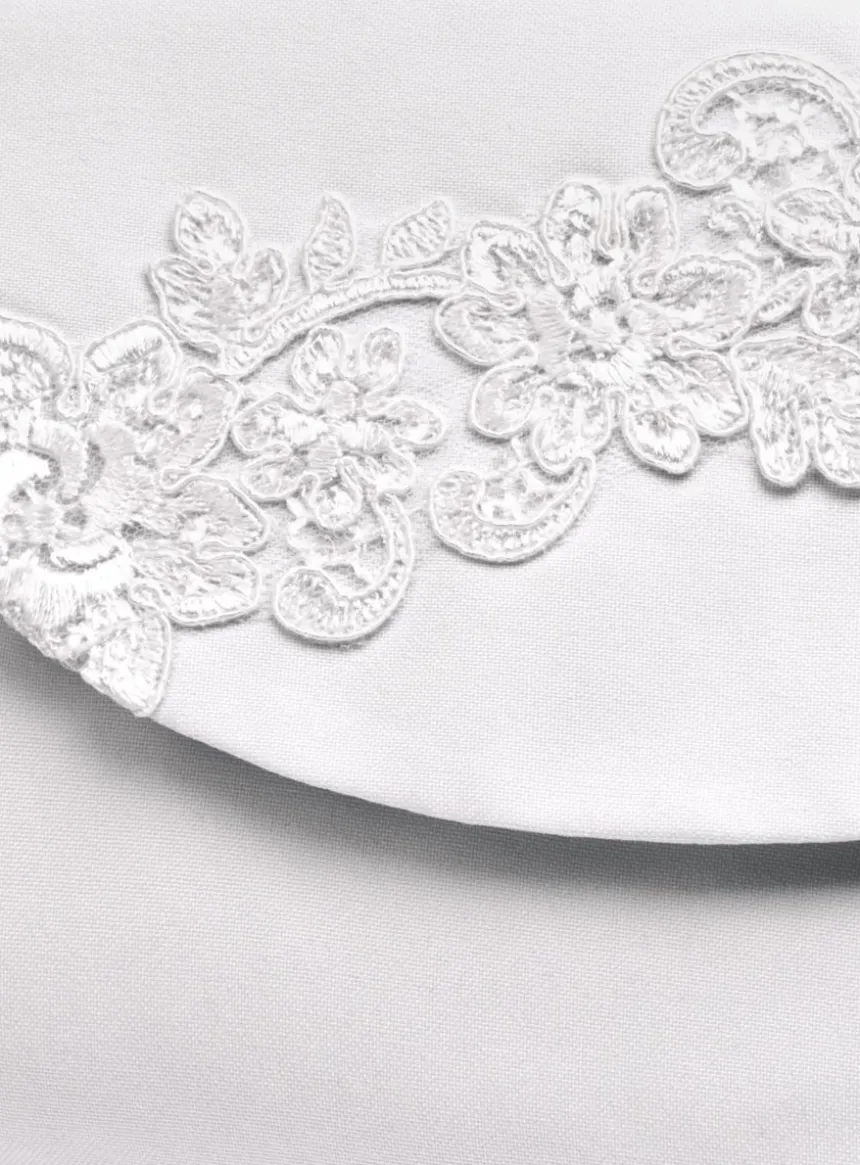 Sac cérémonie fille dentelle florale Blanc
