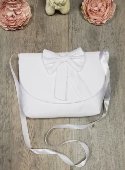 Sac cérémonie fille nœud Blanc