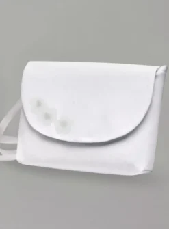 Sac cérémonie fille petite fleur personnalisable Blanc
