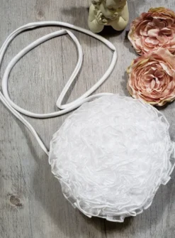 Sac mariage rond et froufrou