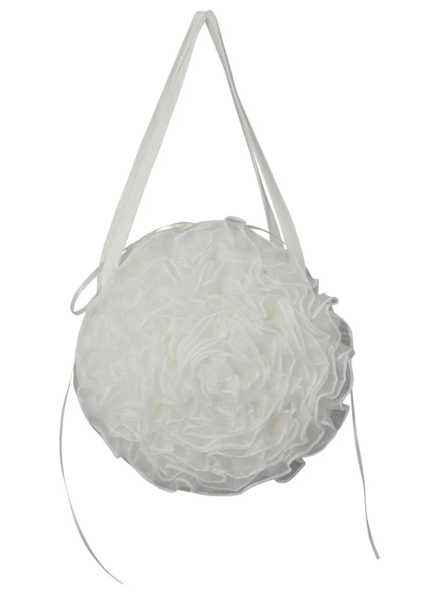 Sac mariage rond et froufrou
