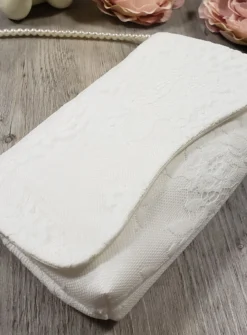 Sac pochette mariage dentelle Ivoire - Ecru
