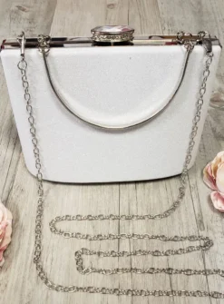 Sac Pochette rigide à paillettes femme