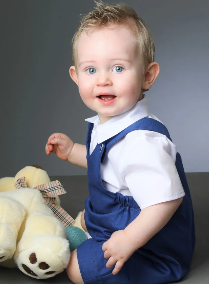 salopette short bébé garçon cérémonie