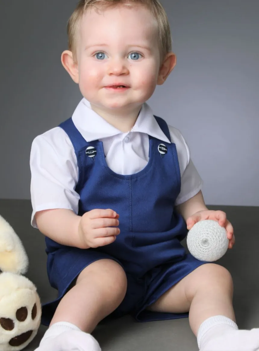 salopette short bébé garçon cérémonie