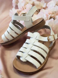 Sandales été blanche fillette