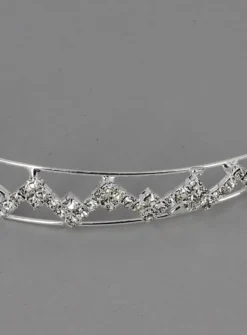 Serre tête avec strass Gris argent