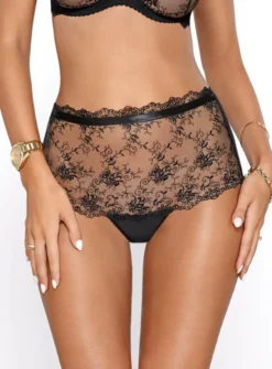 Shorty dentelle brodée taille haute Collection Jenny
