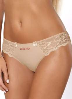 String unie et dentelle Collection Vesta