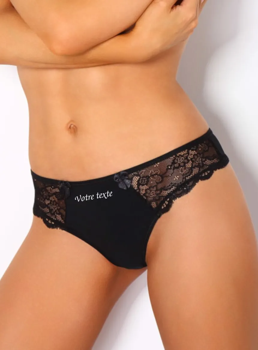 String unie et dentelle Collection Vesta