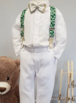 Tenue baptême bébé garçon - thème jungle