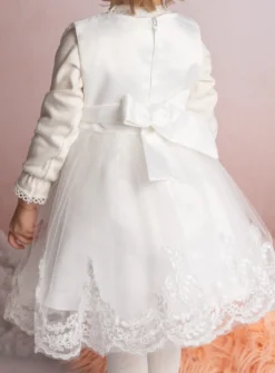 Tenue de cérémonie bébé fille l'hiver