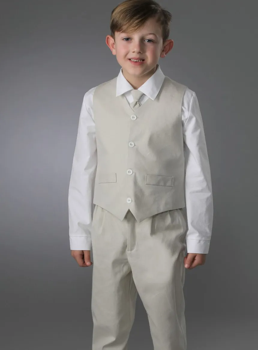 Tenue mariage garçon coton Oliver 4p.