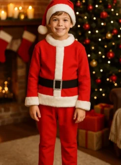 Tenue père Noël enfant + bonnet
