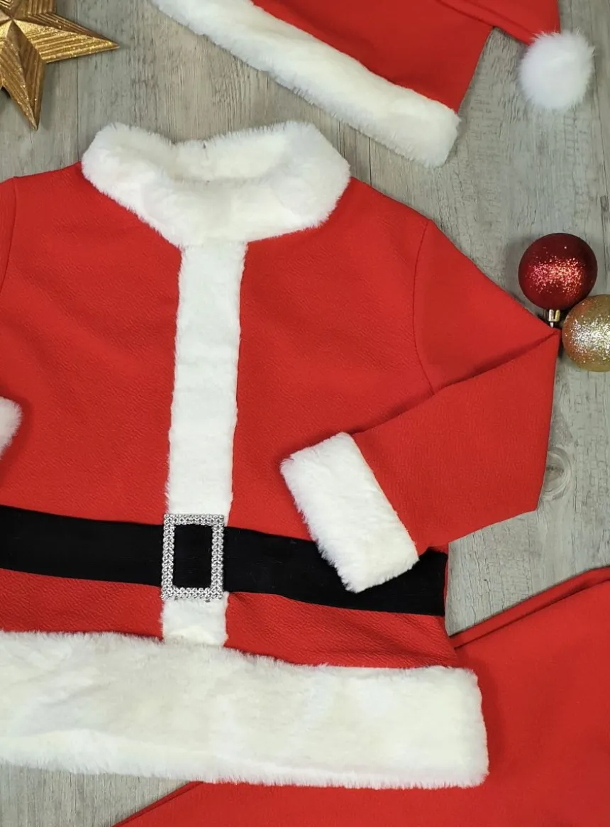 Tenue père Noël enfant + bonnet