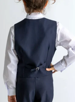 Top bustier fille bleu marine