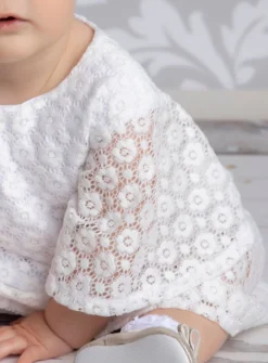 Tunique baptême bébé fille