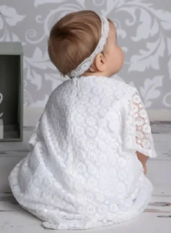 Tunique baptême bébé fille