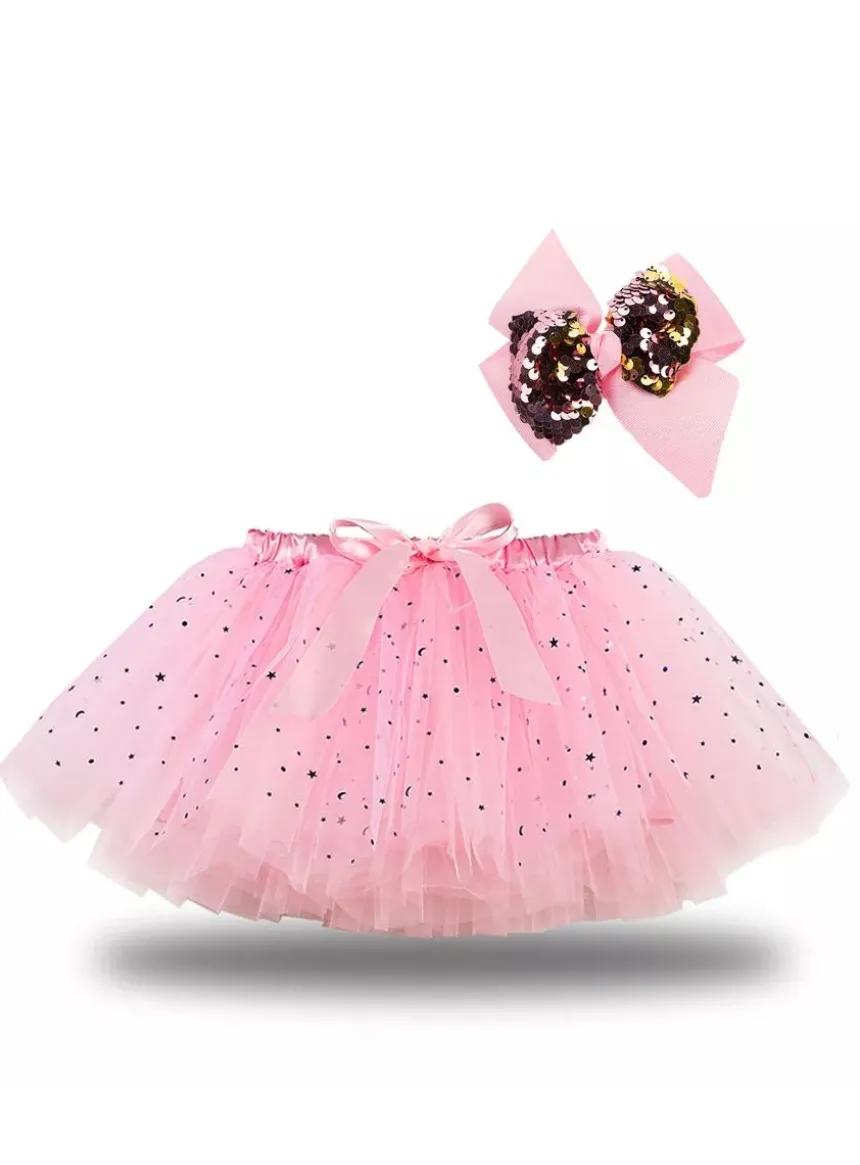 Tutu pour princesse + barrette noeud