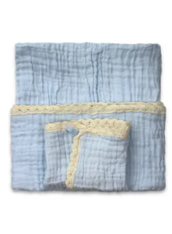 Une couverture bébé en gaze de coton douce et élégante