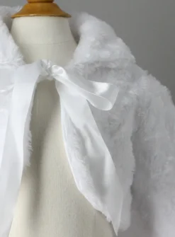 Veste blanche baptême fille