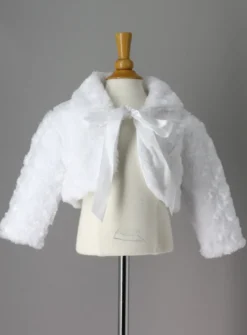Veste blanche baptême fille