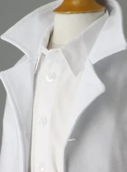 Veste blanche bébé garçon 100% coton