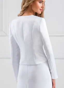 Veste blazer de mariage pour femme en satin