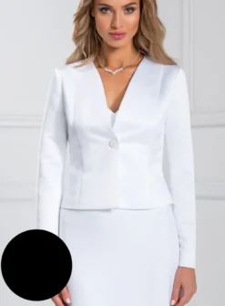 Veste blazer de mariage pour femme en satin
