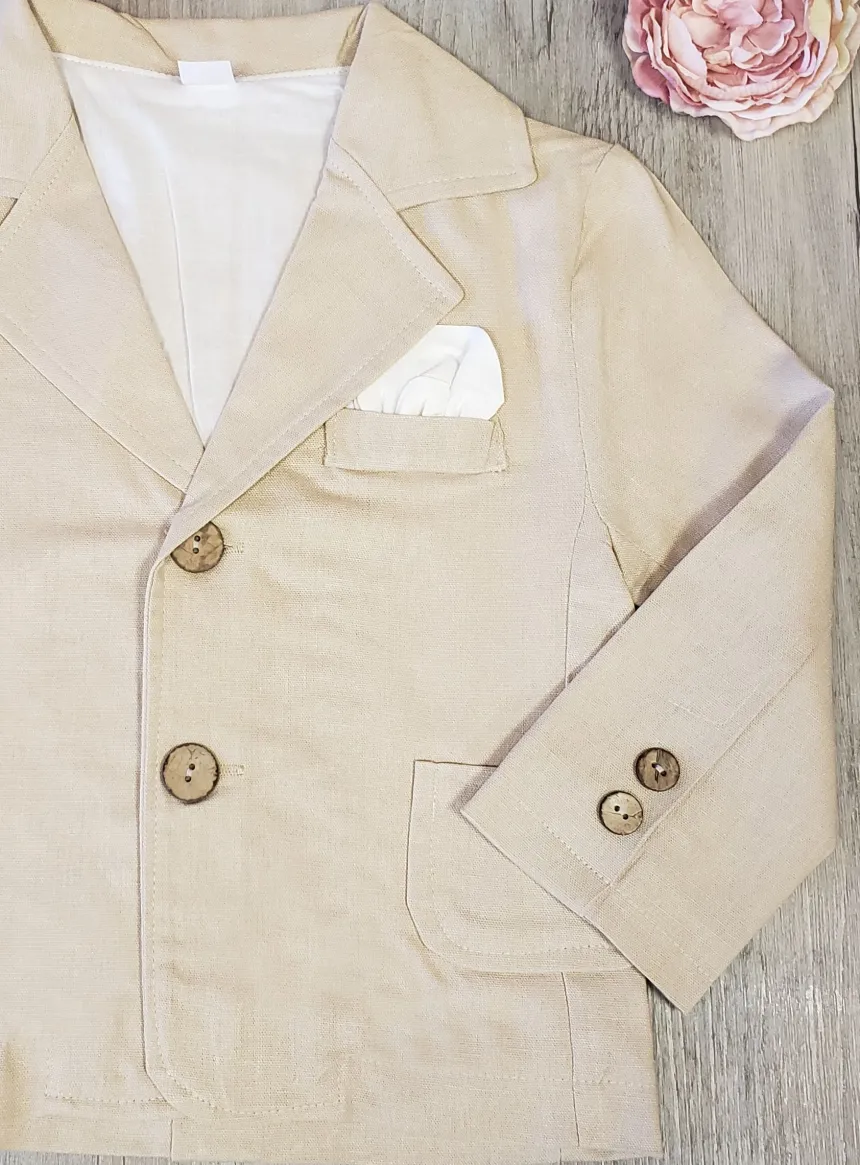 Veste costume bébé ou garçon Lin Edouard