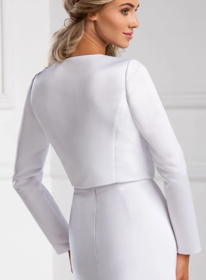 Veste de mariage pour femme en satin