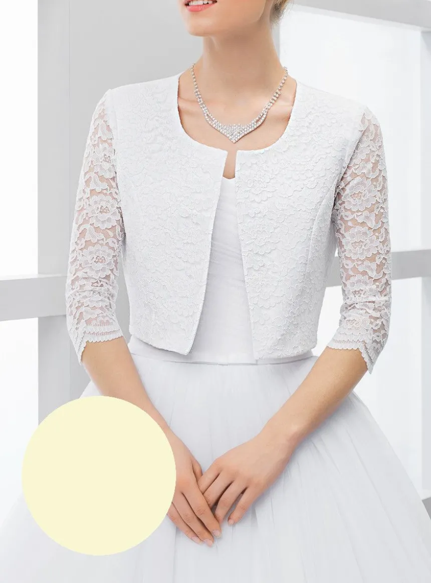 Veste dentelle femme manches 3/4