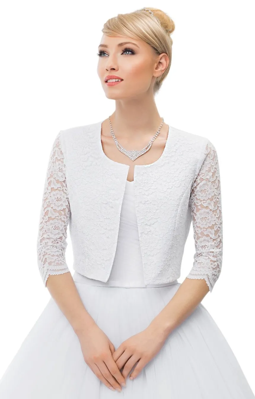 Veste dentelle femme manches 3/4