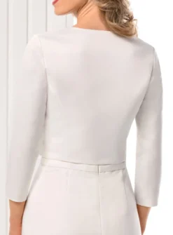 veste femme satin manches 3/4