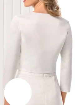 veste femme satin manches 3/4