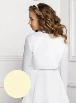 Veste fille en satin manches longues