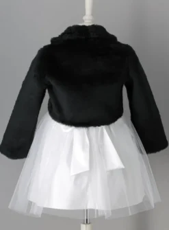 Veste fille fausse fourrure