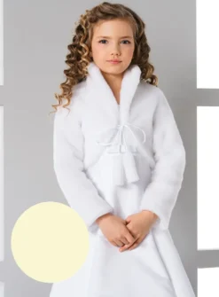 Veste fille fausse fourrure