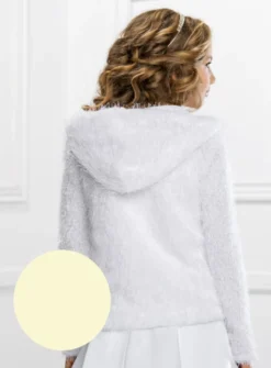 Veste fille fausse fourrure hiver