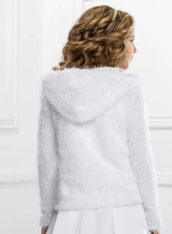 Veste fille fausse fourrure hiver