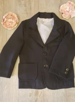 Veste noire costume bébé garçon