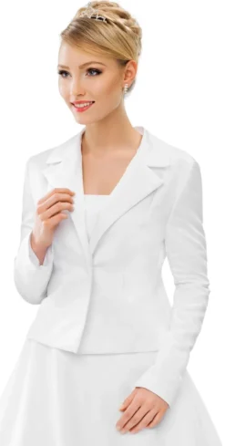 Veste tailleur femme cintrée manches longues