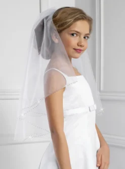 Voile de communion perles