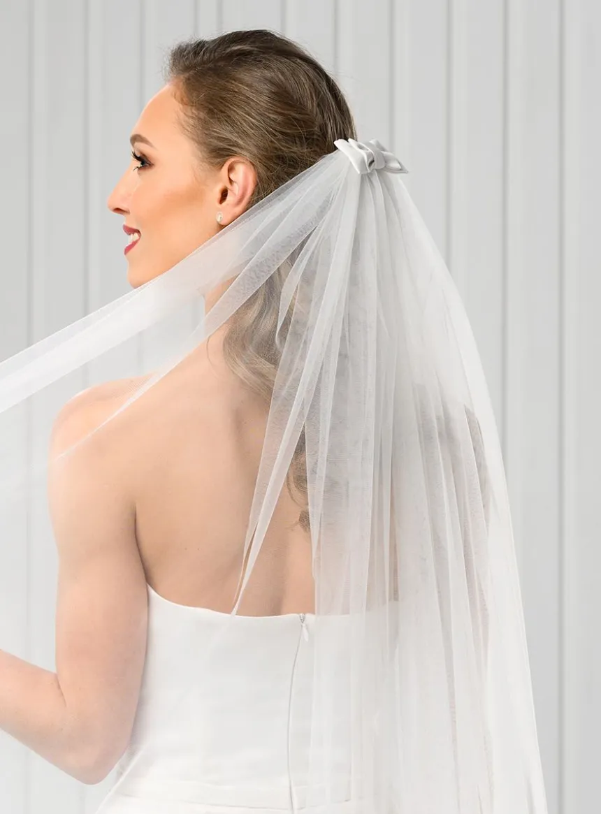 Voile de mariée avec noeud