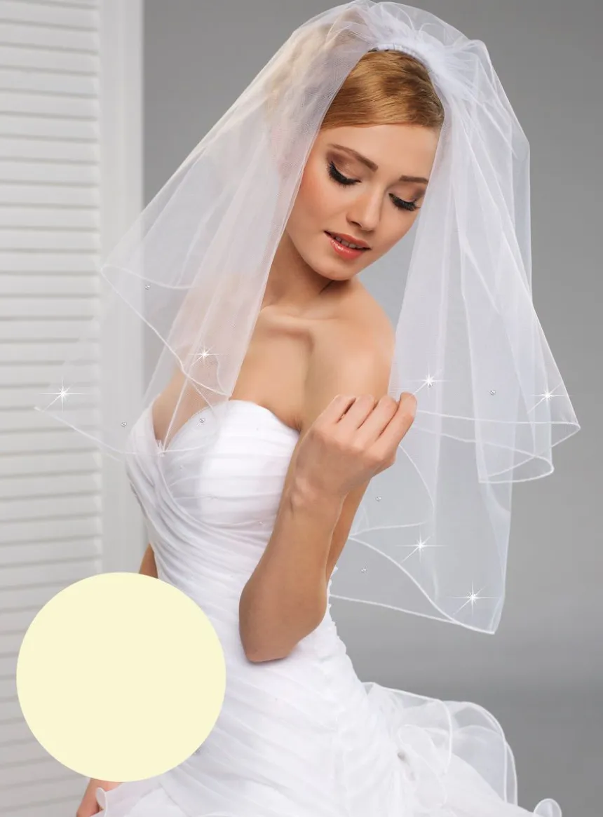 Voile de mariée couture strass