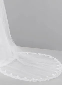 Voile de mariée dentelle large