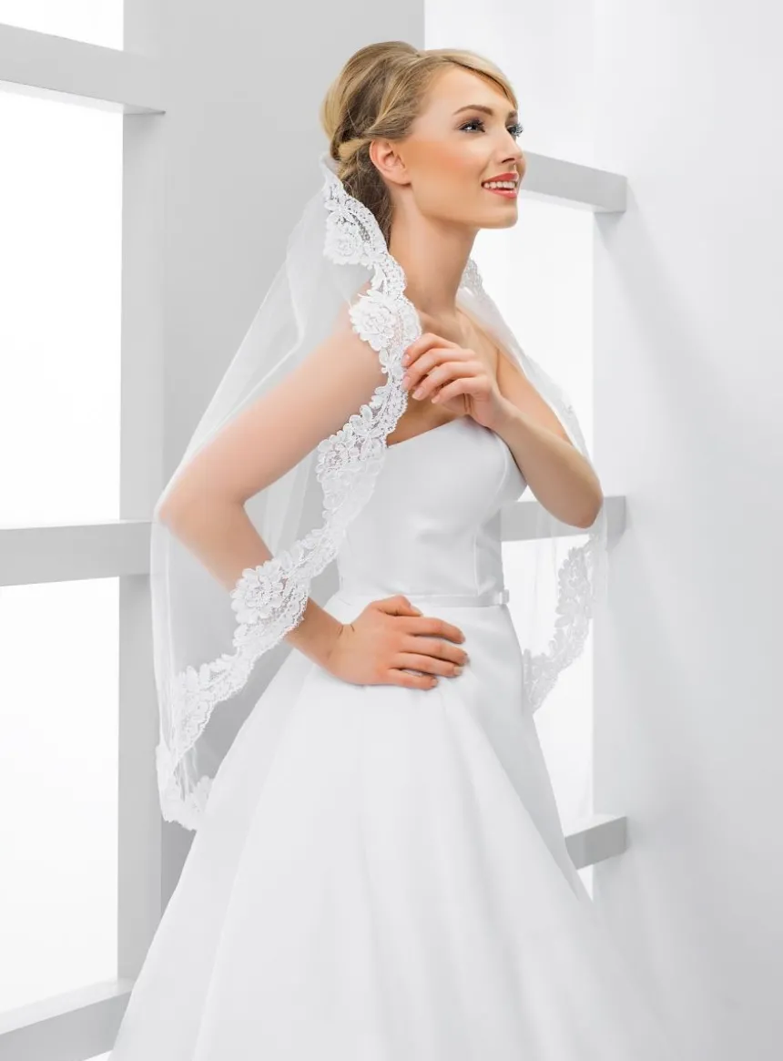 Voile de mariée dentelle vintage